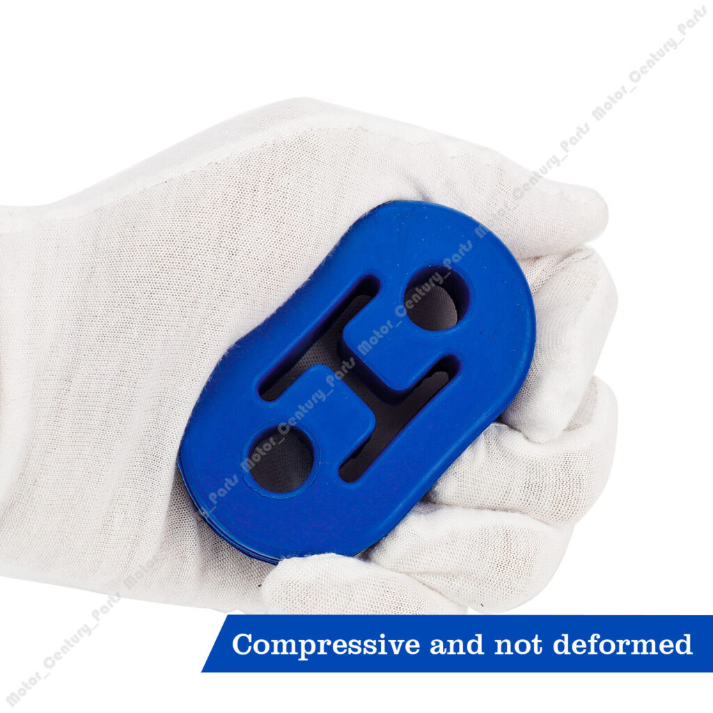 Universal Car Polyurethane Rubber 2 Hole 12mm Exhaust Muffler Hanger Blue