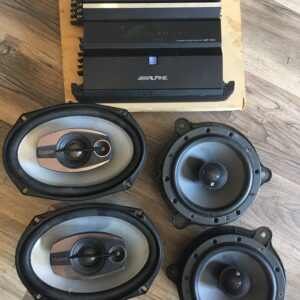 Alpine amp with Kicker/Clarion Speakers