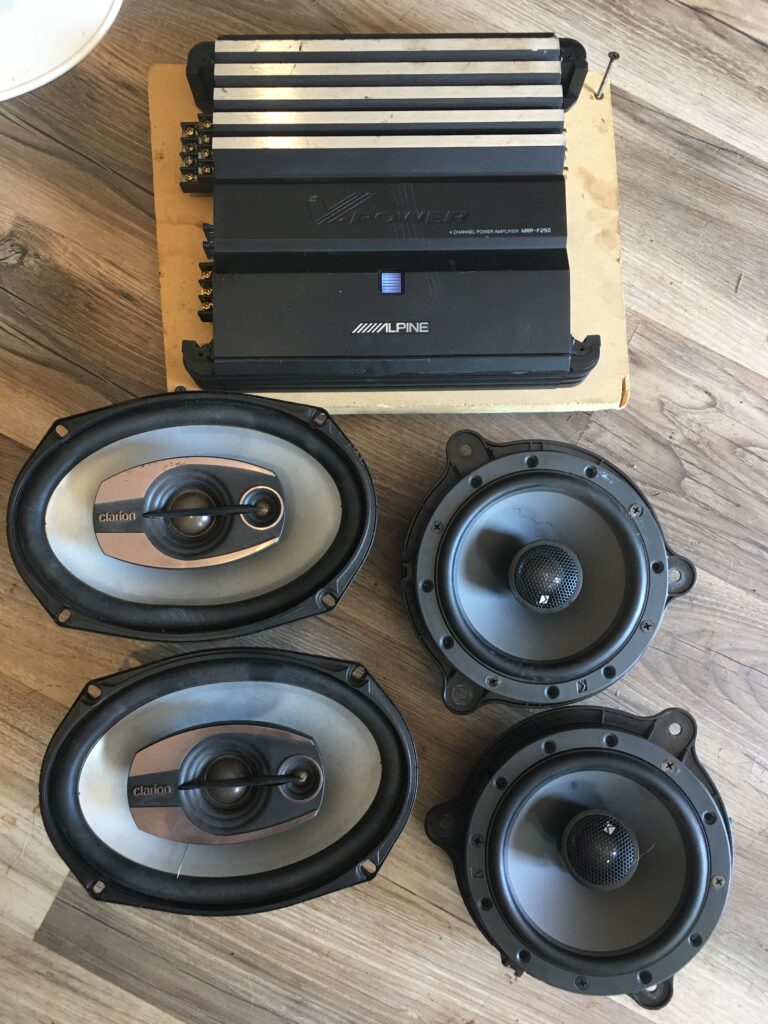 Alpine amp with Kicker/Clarion Speakers