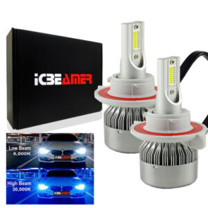 H13 70W LED Headlight Bulb Kit Dual Low and High Beam