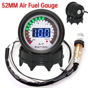 52MM Digital Air Fuel Ratio Gauge Volmeter with Narrowband O2 Oxygen Sensor F5O7