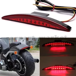Motorcycle LED Rear Fender Edge Brake Tail Light Fits For Harley Breakout Bobber